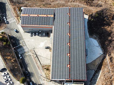 태양 금속 지붕 프로젝트 433.26kw, 한국