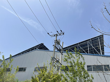 금속 지붕 장착 시스템 290KW, 한국