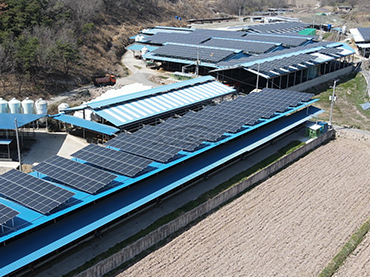 금속 지붕 장착 시스템 598KW, 한국